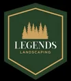 The LEGENDS hexagon badge — gold pines on a deep forest field